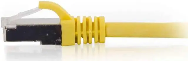 Alt view image 8 of 8 - C2G 00862 Cat6 Cable - Snagless Shielded Ethernet Network Patch Cable, Yellow (4 Feet, 1.21 Meters)