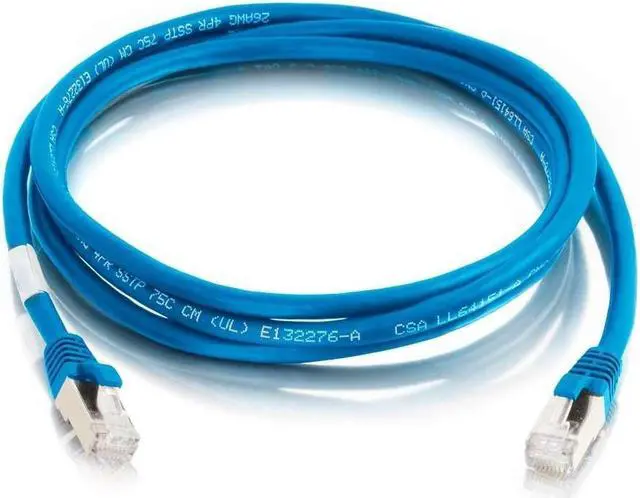 Alt view image 10 of 11 - C2G 14FT CAT6  SNAGLESS SHIELDED (STP) NETWORK PATCH CABLE - BLUE