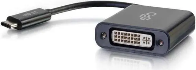 Alt view image 19 of 19 - USB-C TO DVI ADAPTER BLACK*