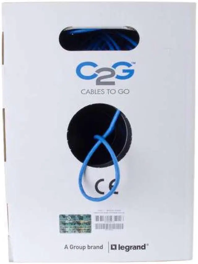 Alt view image 16 of 17 - C2G 43401 Cat5E Bulk Unshielded (Utp) Network Cable With Stranded Conductors - In-Wall Cm-Rated - Bulk Cable - 1000 Ft - Utp - Cat 5E - Stranded - Blue