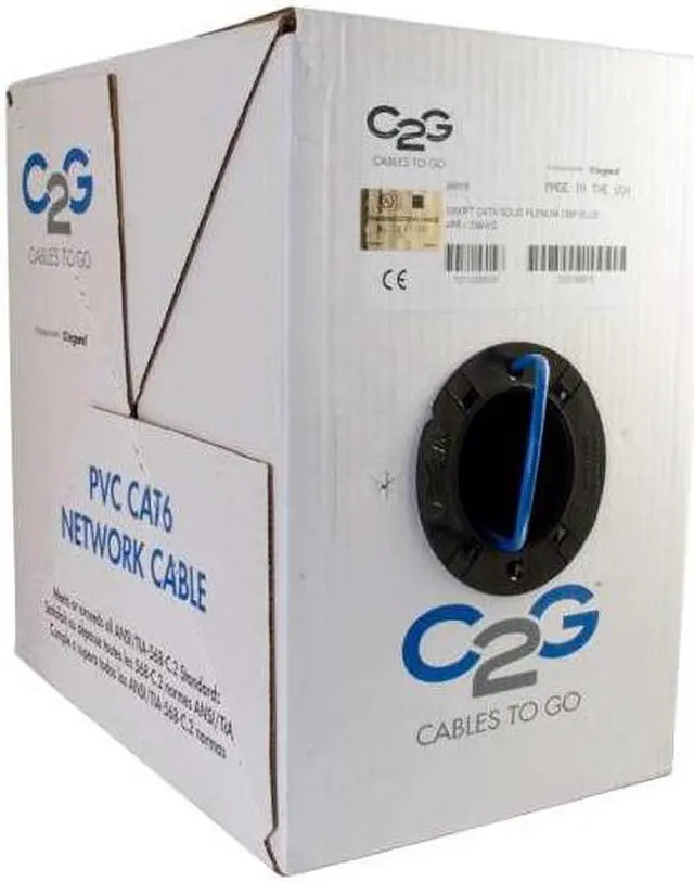 Alt view image 12 of 12 - 1000FT CAT6 BULK UNSHIELDED (UTP) ETHERNET NETWORK CABLE WITH SOLID CONDUCTORS -