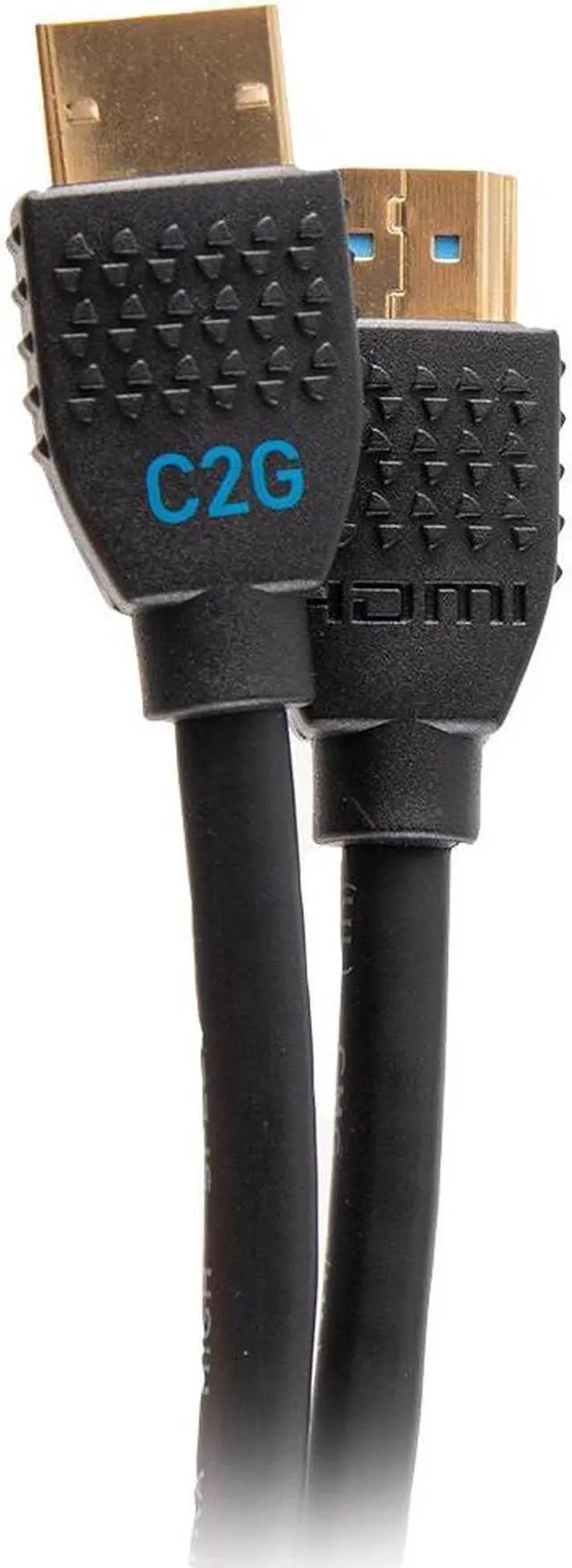 Alt view image 12 of 12 - C2G C2G10374 1.64 ft. (0.50m) Black Performance Series Ultra Flexible High Speed HDMI Cable - 4K 60Hz In-Wall, CMG (FT4) Rated Male to Male