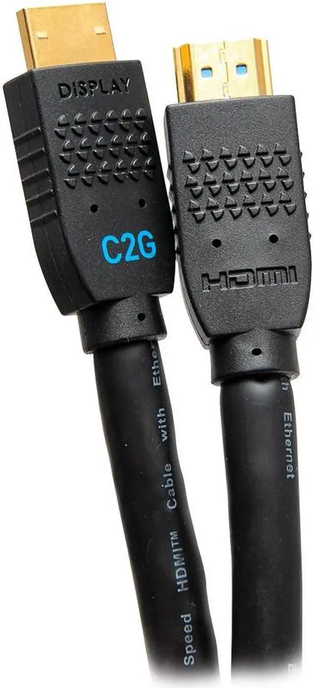 Alt view image 10 of 10 - C2G 12ft Ultra Flexible 4K Active HDMI Cable Gripping M/M Black C2G10379