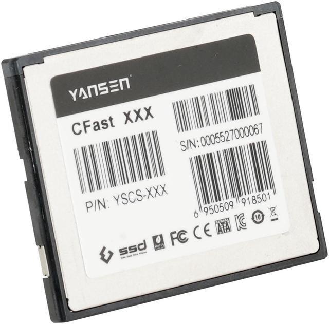 Alt view image 4 of 4 - 128GB Yansen CFast Memory Card 600X Speed Rating