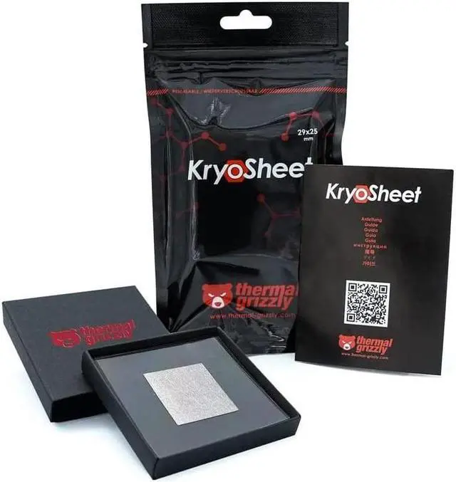 Alt view image 2 of 6 - Thermal Grizzly KryoSheet Graphene Thermal Pad - 29 x 25 mm