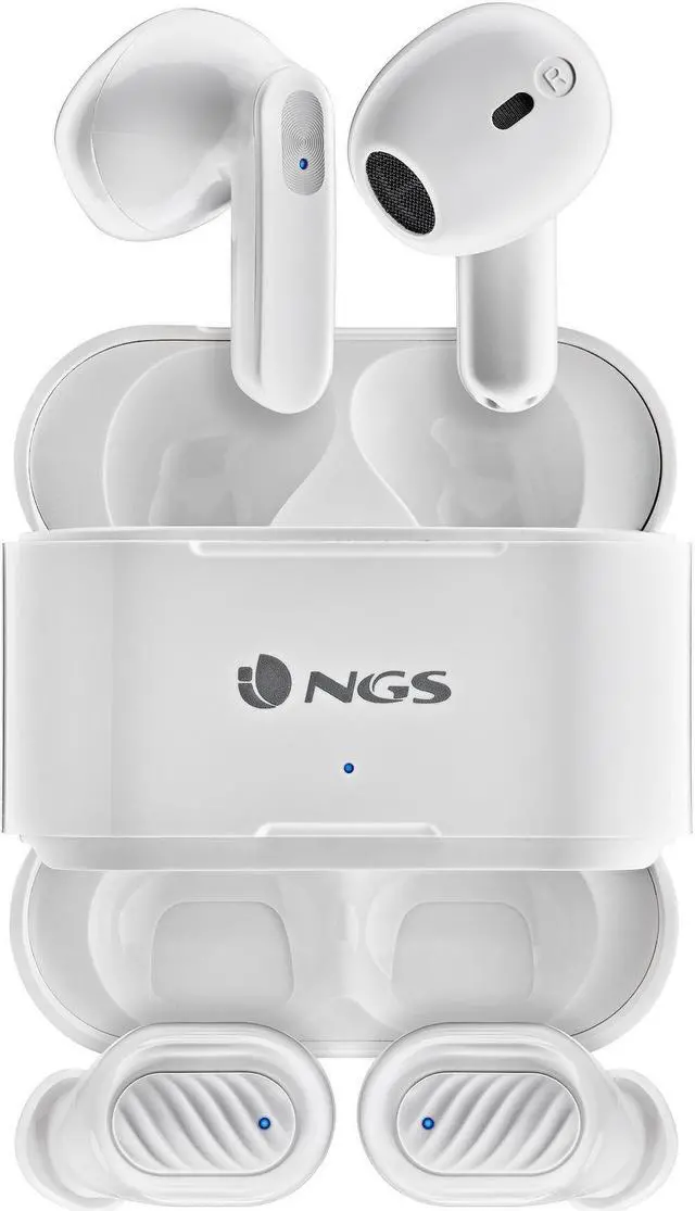 Main image of NGS Artica Duo Wireless BT Earphones, 2x Pairs, White