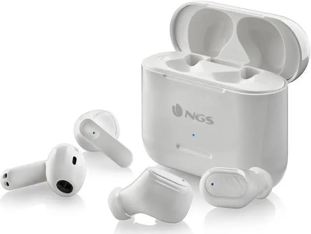 Alt view image 4 of 5 - NGS Artica Duo Wireless BT Earphones, 2x Pairs, White