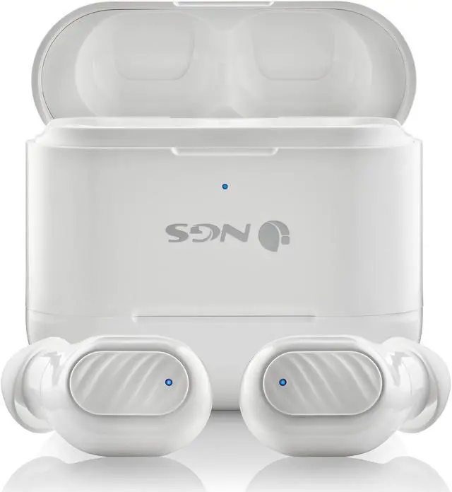 Alt view image 5 of 5 - NGS Artica Duo Wireless BT Earphones, 2x Pairs, White