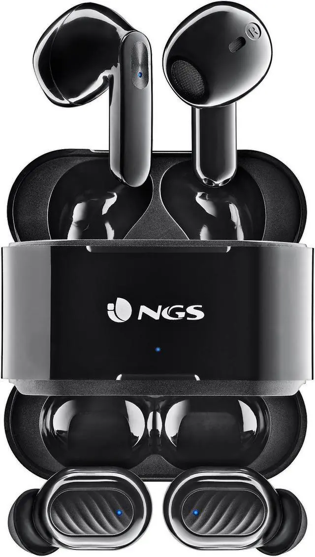 Main image of NGS Artica Duo Wireless BT Earphones, 2x Pairs, Black
