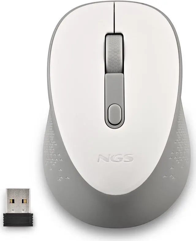 Main image of NGS Dew, 2.4Ghz Wireless Silent Mouse, White