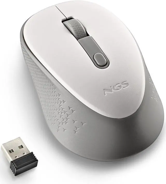 Alt view image 2 of 5 - NGS Dew, 2.4Ghz Wireless Silent Mouse, White