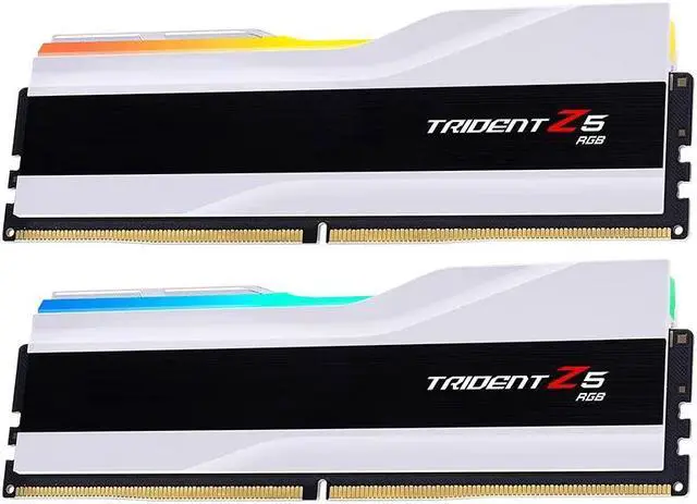 Alt view image 3 of 5 - 48GB G.Skill DDR5 Trident Z5 RGB 8400MHz CL40 1.40V Dual Channel Kit 2x 24GB White