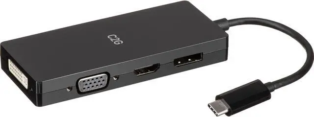 Alt view image 4 of 4 - C2G 4K USB C Multiport Video Adapter HDMI DisplayPort DVI & VGA C2G54454