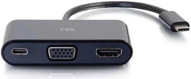 Alt view image 7 of 7 - C2g Usb C To Hdmi And Vga Multiport Adapter With Power Delivery