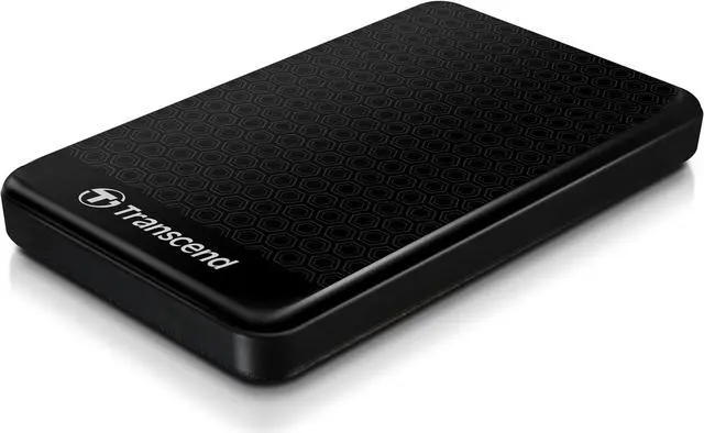 Alt view image 9 of 12 - Transcend StoreJet 25A3 2 TB Portable Hard Drive - 2.5" External - SATA - Black