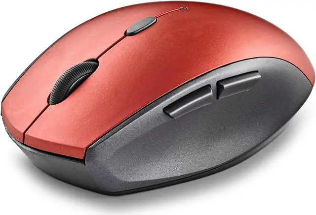 Alt view image 2 of 5 - NGS Bee Wireless Ergonomic Silent Mouse, Red