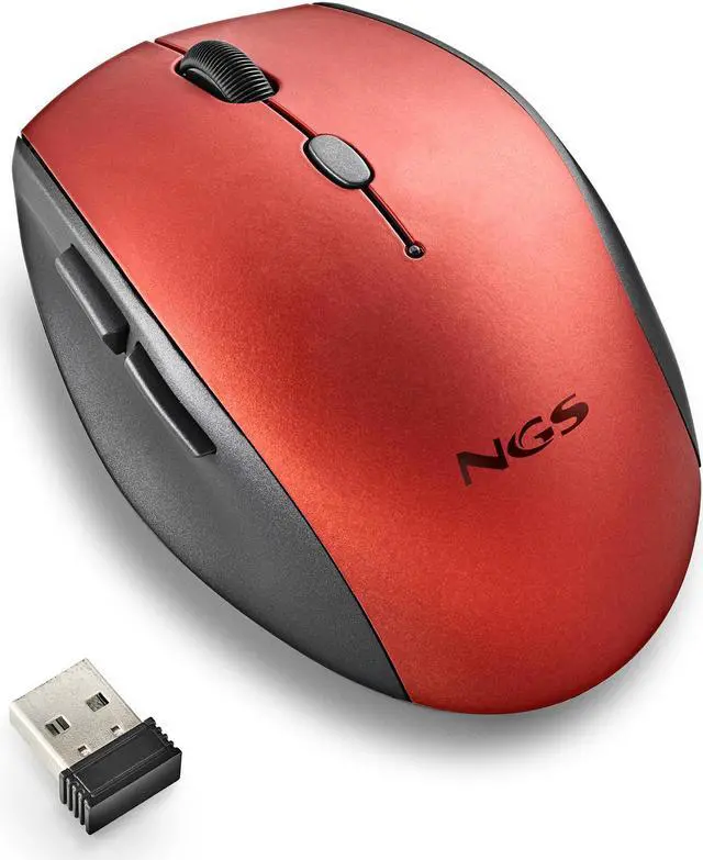 Main image of NGS Bee Wireless Ergonomic Silent Mouse, Red