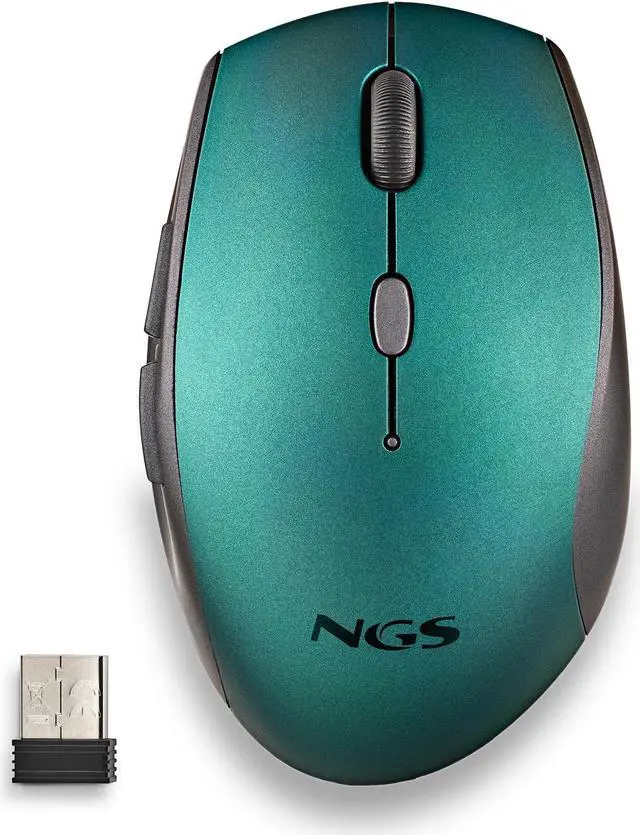 Alt view image 3 of 5 - NGS Bee Wireless Ergonomic Silent Mouse, Blue