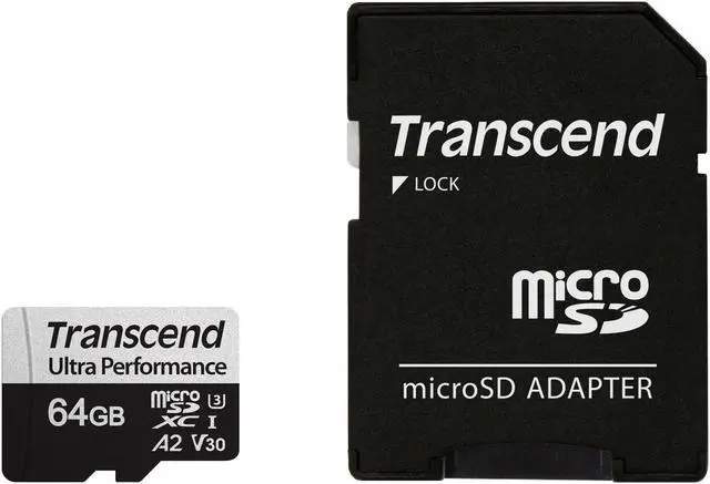 Alt view image 9 of 10 - Transcend Japan Transcend Ultra Performance microSD Card 64GB Class10 UHS-I U3 V30 A2 SD Card with Conversion Adapter TS64GUSD340S