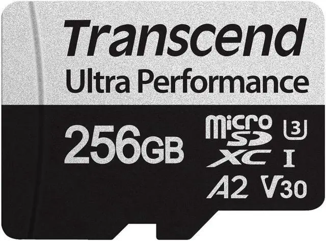 Alt view image 13 of 20 - transcend 256gb microsdxc 340s high performance memory card uhs- i, u3, v30, a2, 4k, full hd - ts256gusd340s