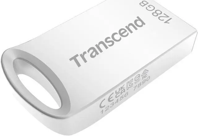 Alt view image 16 of 19 - Transcend TS128GJF710S MAH 128GB USB 3.1 Gen 1 Flash Drive Transcend JetFlash 710 Silver Rectangular