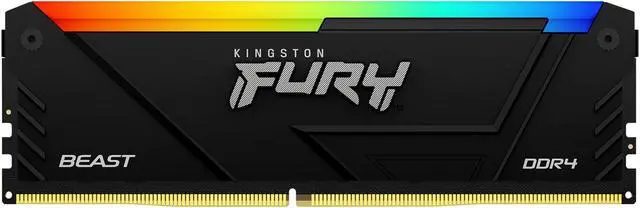 Alt view image 10 of 11 - Kingston Fury Beast RGB 8GB 3600 3600MT/s DDR4 CL17 DIMM Computer Memory KF436C17BB2A/8