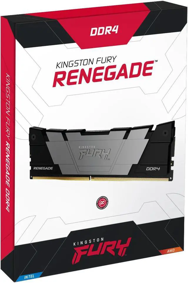 Alt view image 5 of 5 - 64GB Kingston FURY Renegade DDR4 3200MHz CL16 Dual Channel Kit (2x 32GB) Black