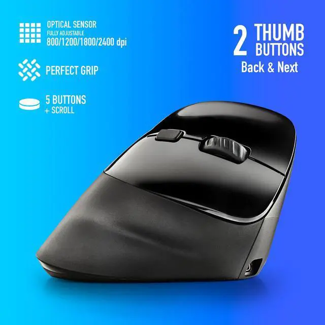 Alt view image 4 of 5 - NGS Evo, Wireless Rechargeable Ergonomic Mouse, Moksha