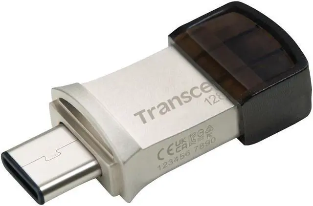 Alt view image 9 of 12 - Transcend USB Memory 128GB USB3.1 Gen1 Type-A / Type-C Both Connectors Compact Type [Free Data Recovery Software] TS128GJF890S