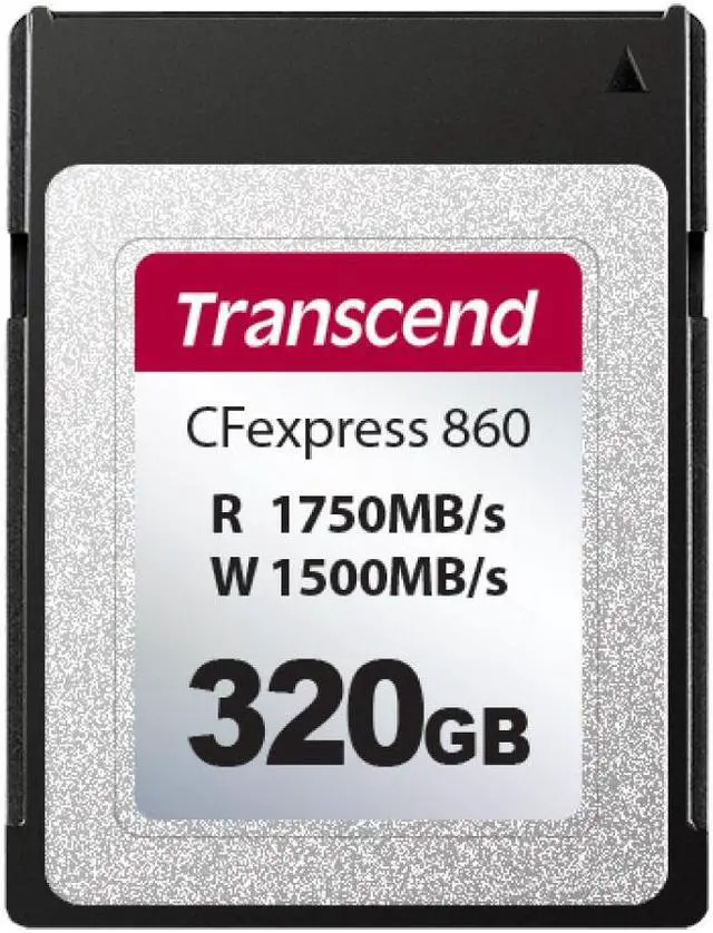 Main image of 320GB Transcend CFexpress 860 Type B Memory Card NVMe PCIe Gen3 x2