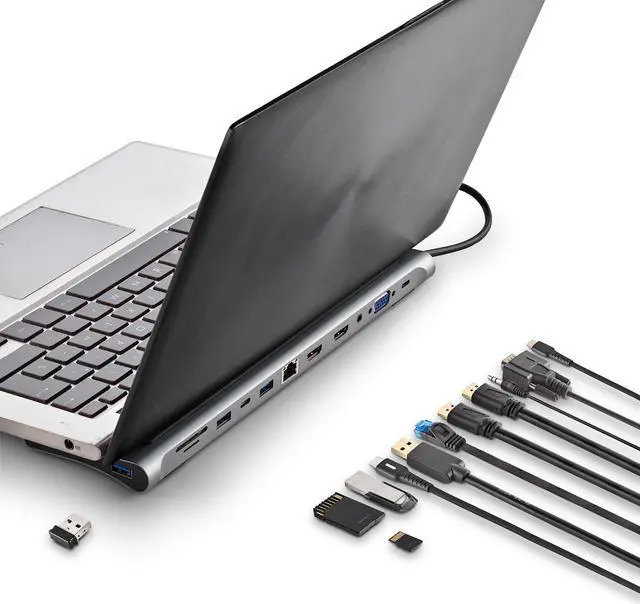 Alt view image 5 of 5 - NGS 12 to 1 USB-C Multiport Adapter, WONDERDOCK12
