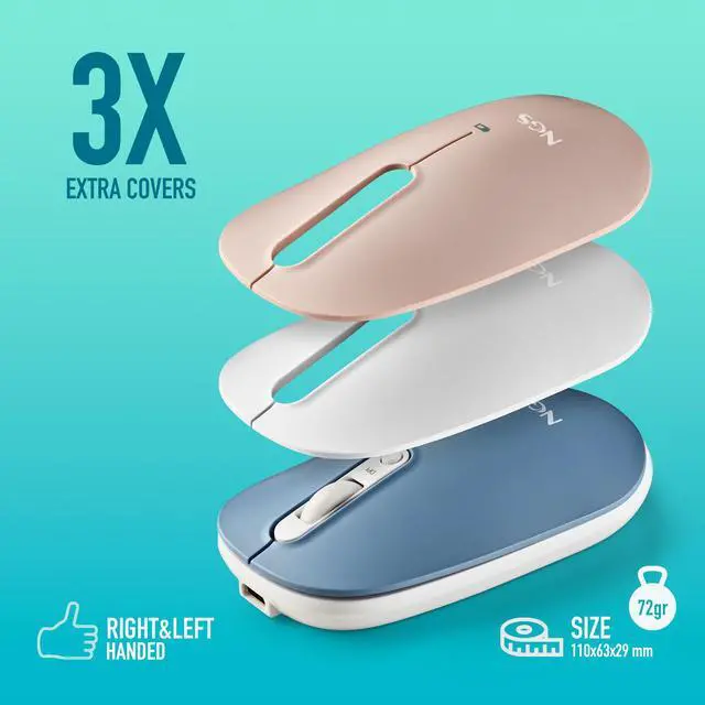 Alt view image 5 of 5 - NGS Wireless Rechargeable Multimode Mouse, SHELL RB