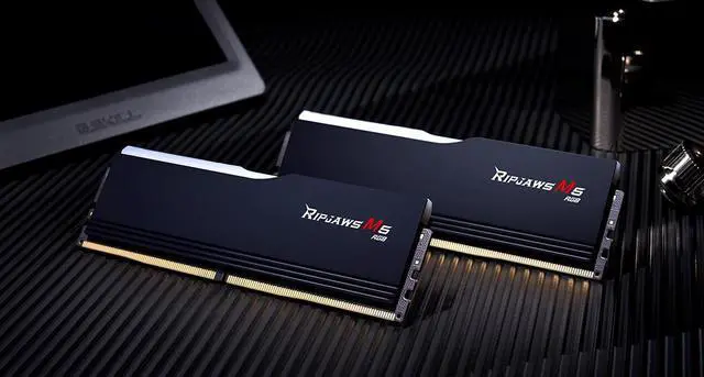 Alt view image 5 of 5 - 64GB G.Skill Ripjaws M5 RGB DDR5 5200MHz Dual Channel Kit (2x 32GB) CL40 1.10V Black Edition