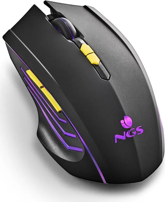 Alt view image 2 of 5 - NGS GMX-200, Wireless Gaming Mouse with LED Lights, Black