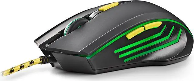 Alt view image 3 of 5 - NGS GMX-123, Wired Gaming Mouse with LED Lights and Braided Cable, Black