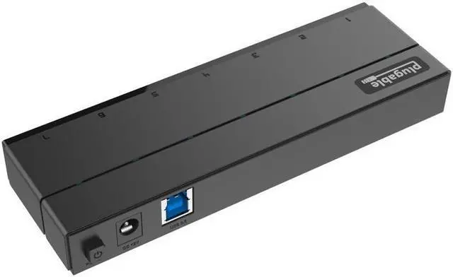 Alt view image 12 of 14 - Plugable 7-Port USB 3.0 Hub with 36W Power Adapter