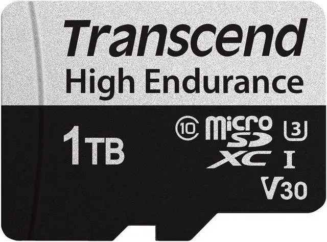 Main image of 1TB Transcend UHS-I microSD 350V High Endurance Card for Dashcams and Surveillance