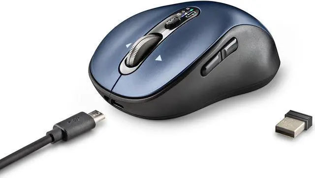 Alt view image 2 of 5 - NGS INFINITY-RB Wireless and Rechargeable Multimode Mouse, Blue
