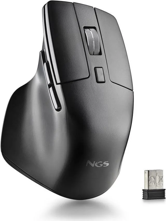 Main image of NGS HIT-RB Wireless & Rechargeable Multimode Mouse, Black