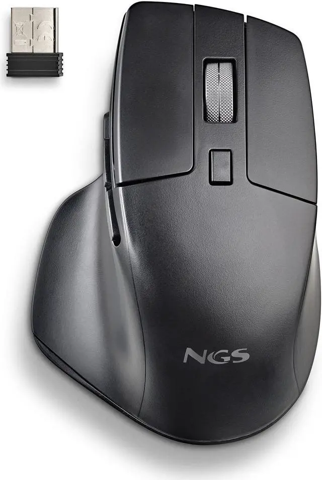 Alt view image 2 of 5 - NGS HIT-RB Wireless & Rechargeable Multimode Mouse, Black