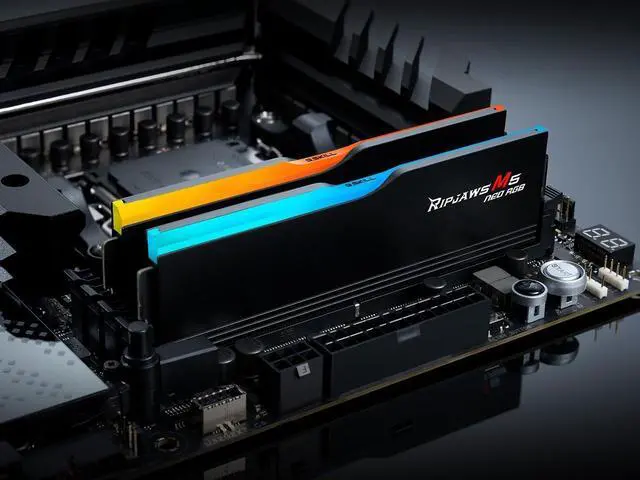Alt view image 3 of 4 - 32GB G.Skill Ripjaws M5 Neo RGB DDR5 6000MHz Dual Channel Kit (2x 16GB) CL36 1.25V Black Edition