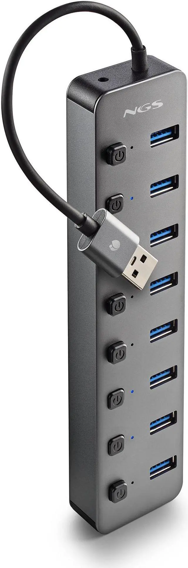 Main image of NGS IHUB8, 8 Ports USB 3.0 Hub with Power Adapter 5V/3A