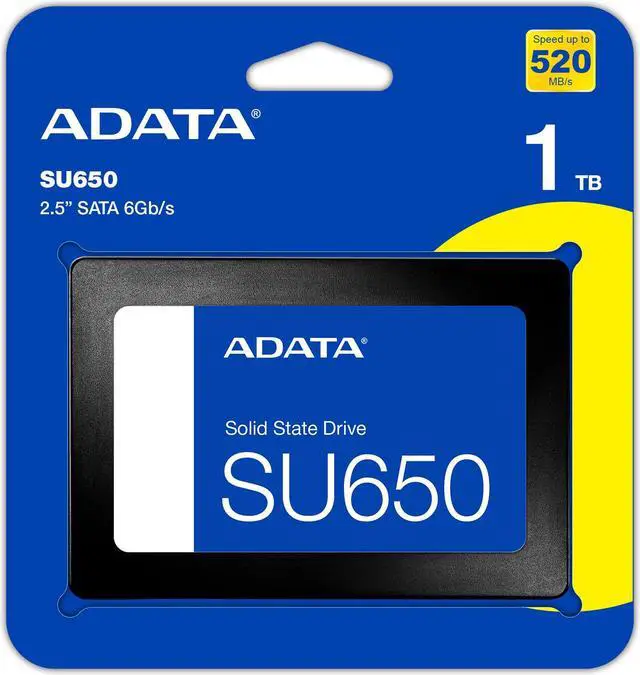 Alt view image 5 of 8 - ADATA SU650 1TB 3D-NAND SATA 2.5 inch Internal SSD (ASU650SS-1TT-R)