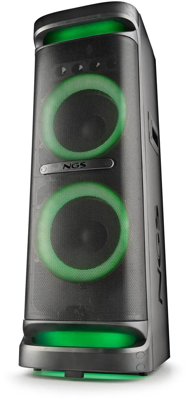 Alt view image 4 of 5 - NGS Wild Space 3, 4000W Wireless BT Speaker with Double 10" Woofer USB/BT(TWS)/AUX In