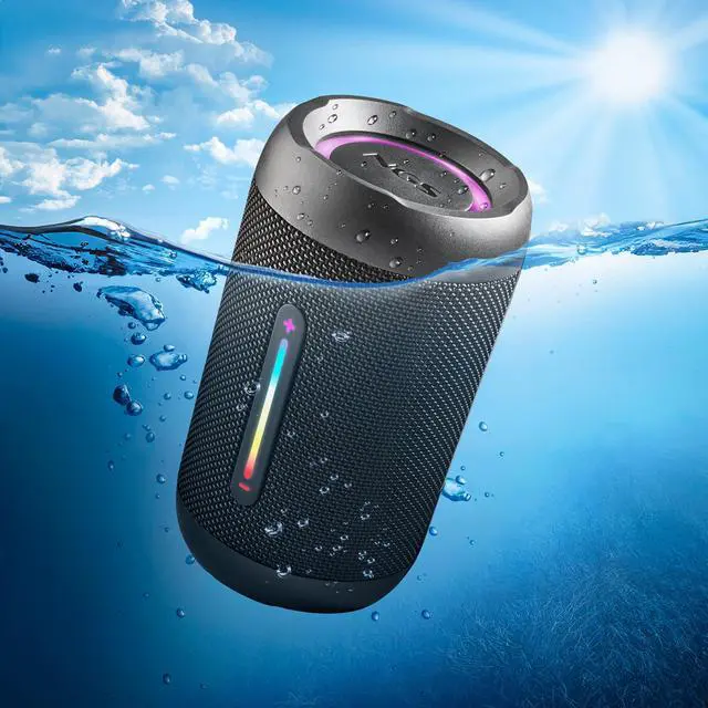 Alt view image 4 of 5 - NGS NGS Roller Furia 2 Tiny, 20W Wireless and Water-resistant BT Speaker, Black