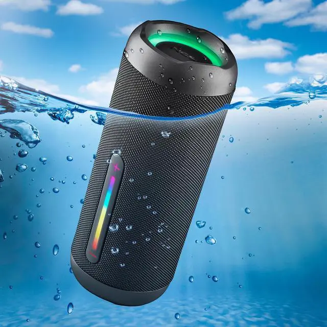 Alt view image 4 of 5 - NGS Roller Furia 2 30W Waterproof BT Speaker with USB/FM/TF/AUX - Black