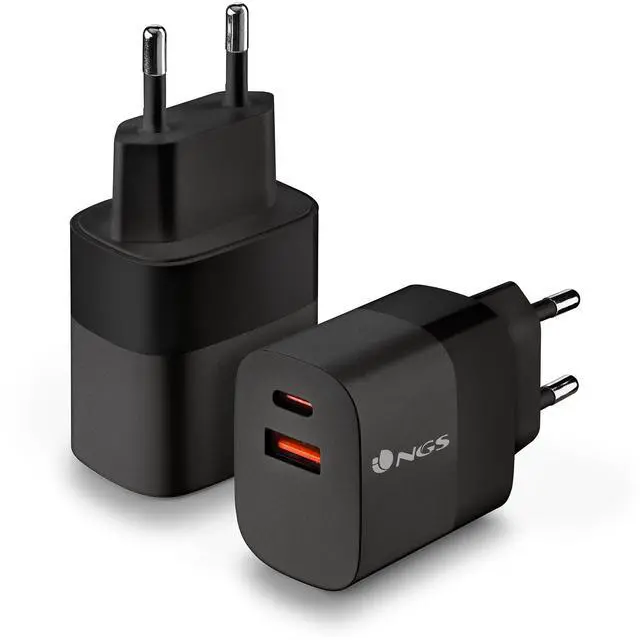 Main image of NGS Bud 33W USB-C + USB-A Power Adapter for Phones, Tablets and Laptops, EU Only