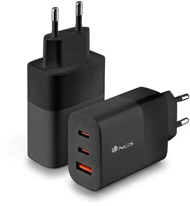 Main image of NGS Bud 65W USB-C + USB-A Power Adapter for Phones, Tablets and Laptops, EU Only