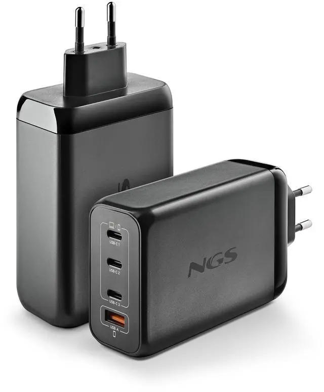Main image of NGS Bud 240W USB-C + USB-A Power Adapter for Phones, Tablets and Laptops, EU Only