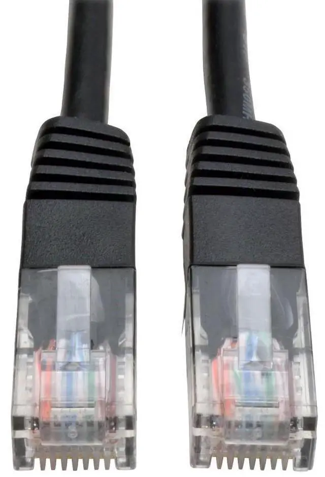 Alt view image 7 of 8 - TRIPP LITE N002-002-BK 2FT CAT5E / CAT5  350MHZ MOLDED PATCH CABLE RJ45 M/M BLACK 2FT